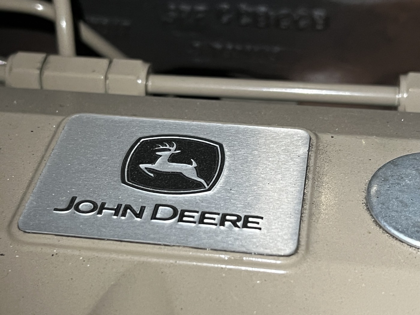 John Deere engine badge