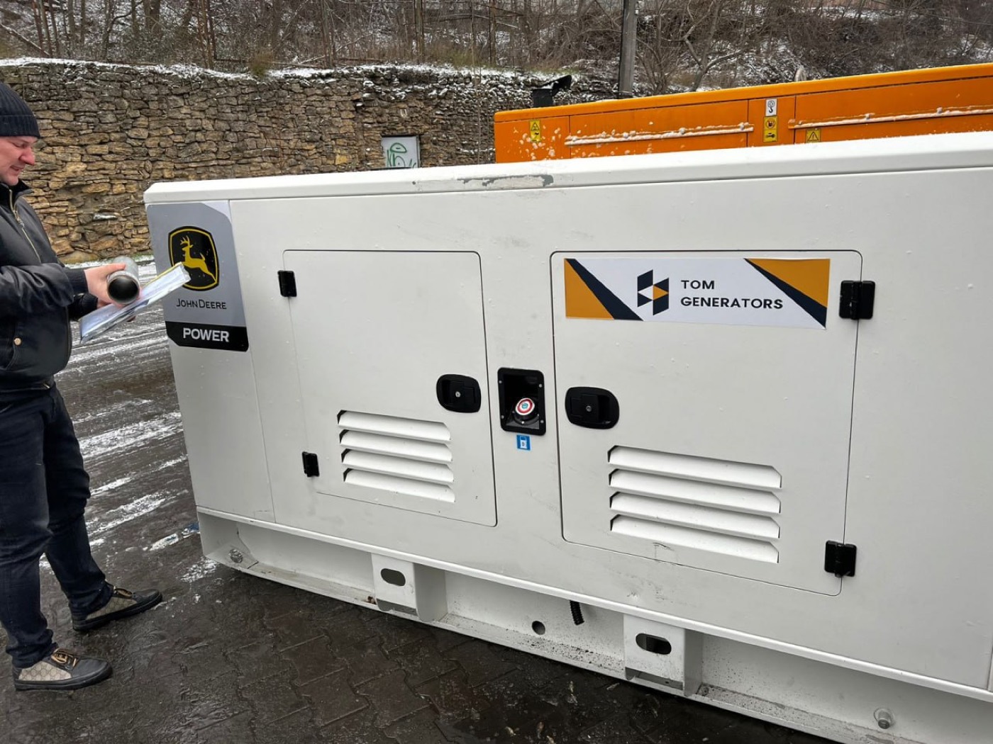 Tom Generators branded canopy generator set